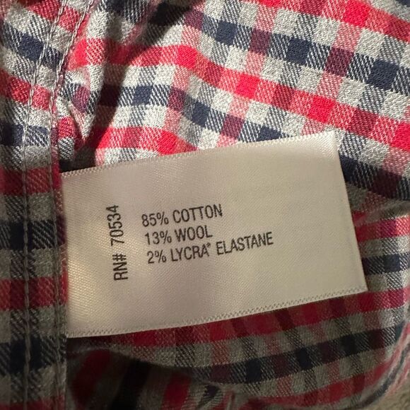 Orvis Men's Red and Green Checkered Shirt - X-Large Wool Blend - Picture 7 of 7